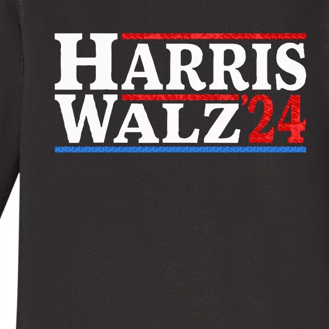 Harris Walz 2024 Election Kamala Harris Tim Waltz 2024 Baby Long Sleeve Bodysuit