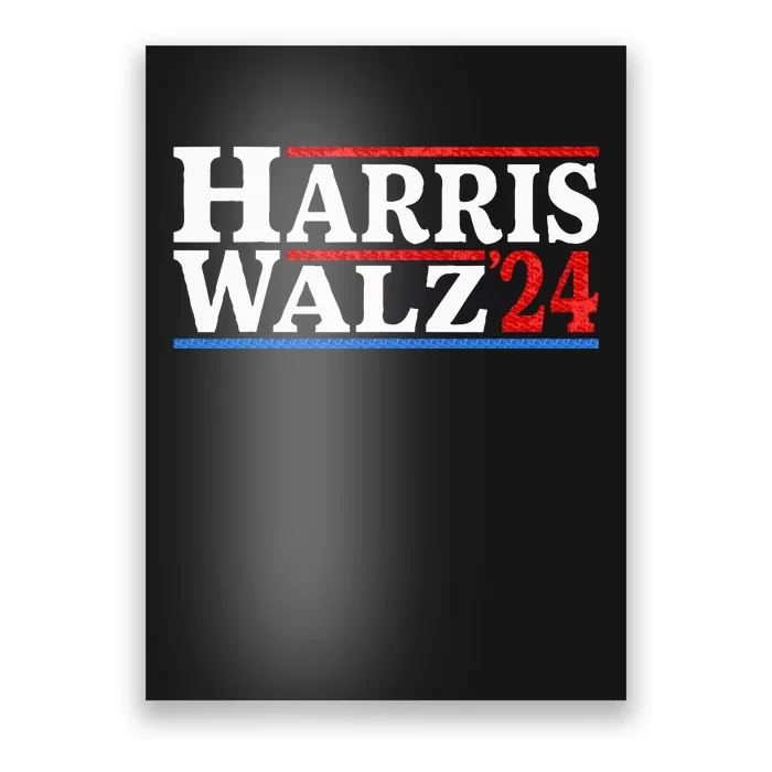 Harris Walz 2024 Election Kamala Harris Tim Waltz 2024 Poster