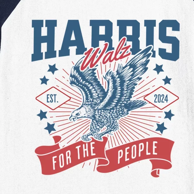 Harris Walz 2024 Election President Kamala Harris Tim Waltz Baseball Sleeve Shirt