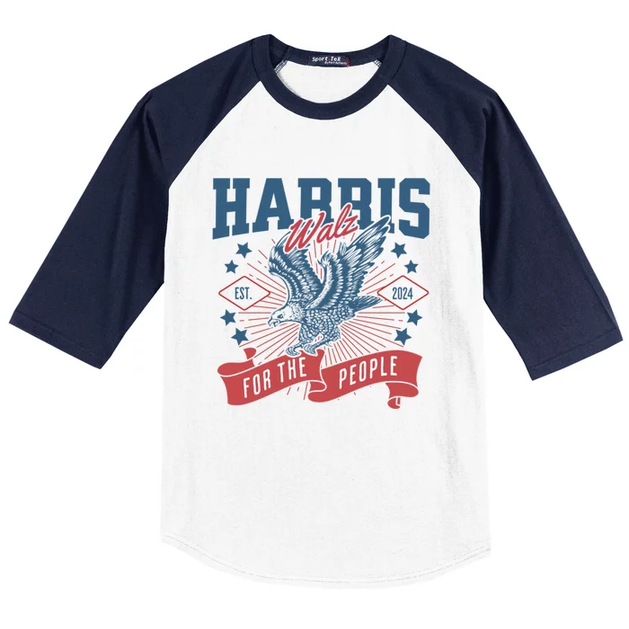 Harris Walz 2024 Election President Kamala Harris Tim Waltz Baseball Sleeve Shirt