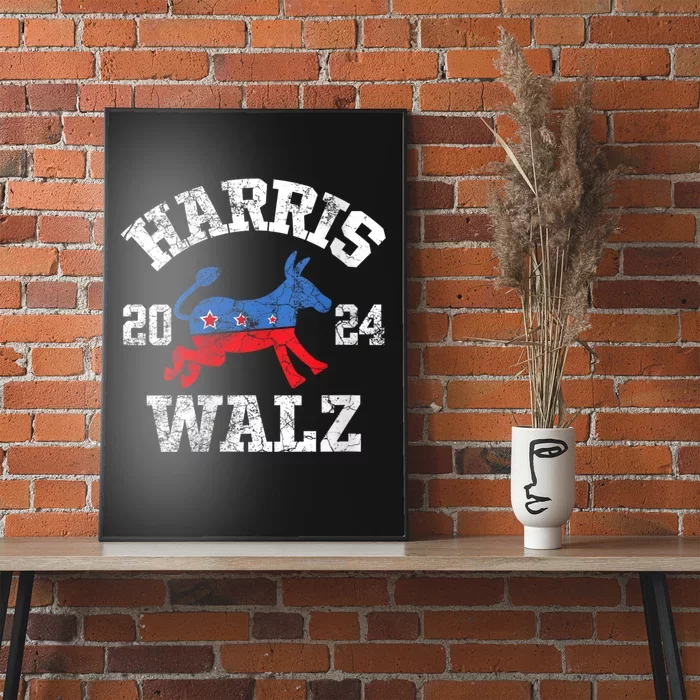 Harris Walz 2024 Election Kamala Harris Tim Waltz 2024 Poster