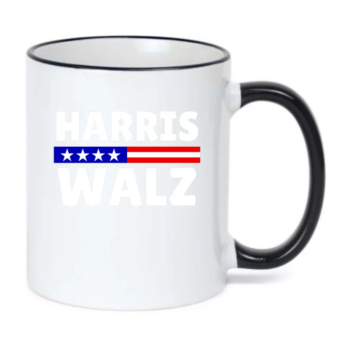 Harris Walz 2024 Election Logo Black Color Changing Mug