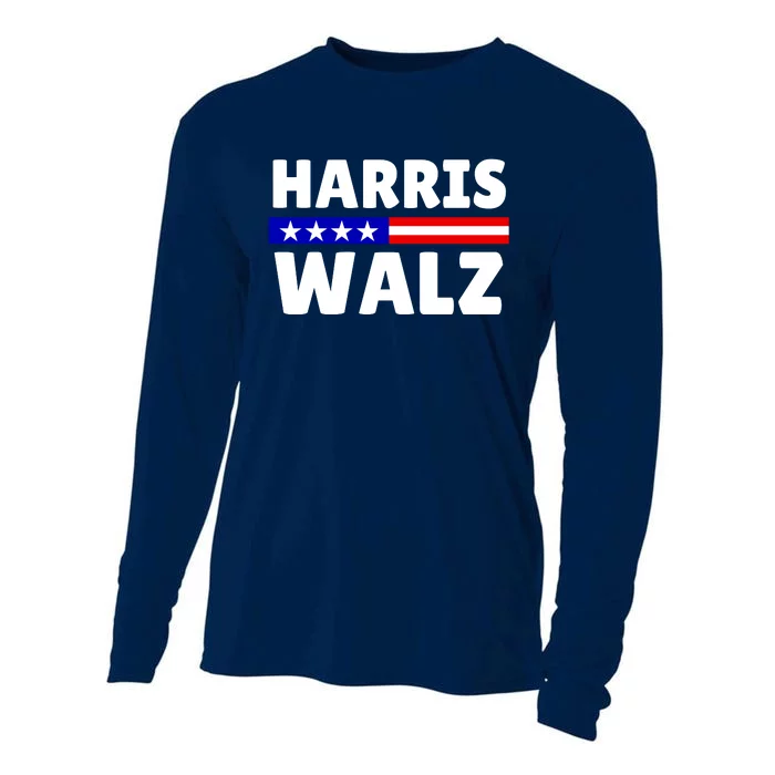 Harris Walz 2024 Election Logo Cooling Performance Long Sleeve Crew