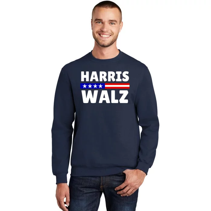 Harris Walz 2024 Election Logo Tall Sweatshirt