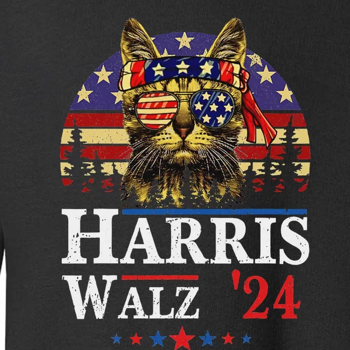 Harris Waltz 2024 Election Kamala Harris Tim Waltz 2024 Toddler Sweatshirt