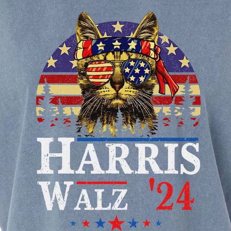 Harris Waltz 2024 Election Kamala Harris Tim Waltz 2024 Garment-Dyed Women's Muscle Tee