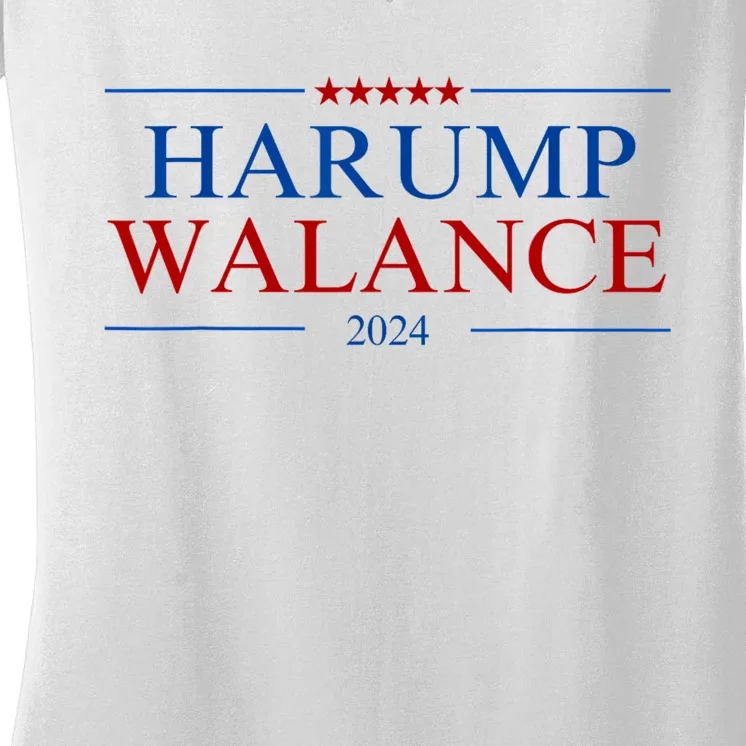 Harump Wallace 2024 Women's V-Neck T-Shirt