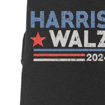 Harris Waltz 2024 Election Kamala Harris Tim Waltz Doggie 3-End Fleece Hoodie