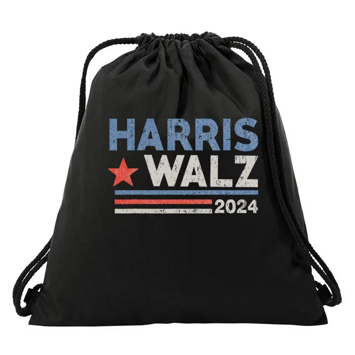 Harris Waltz 2024 Election Kamala Harris Tim Waltz Drawstring Bag