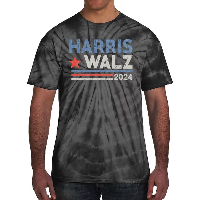 Harris Waltz 2024 Election Kamala Harris Tim Waltz Tie-Dye T-Shirt