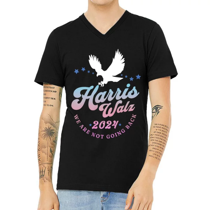 Harris Walz 2024 Election Vote Blue Kamala Walz 2024 V-Neck T-Shirt