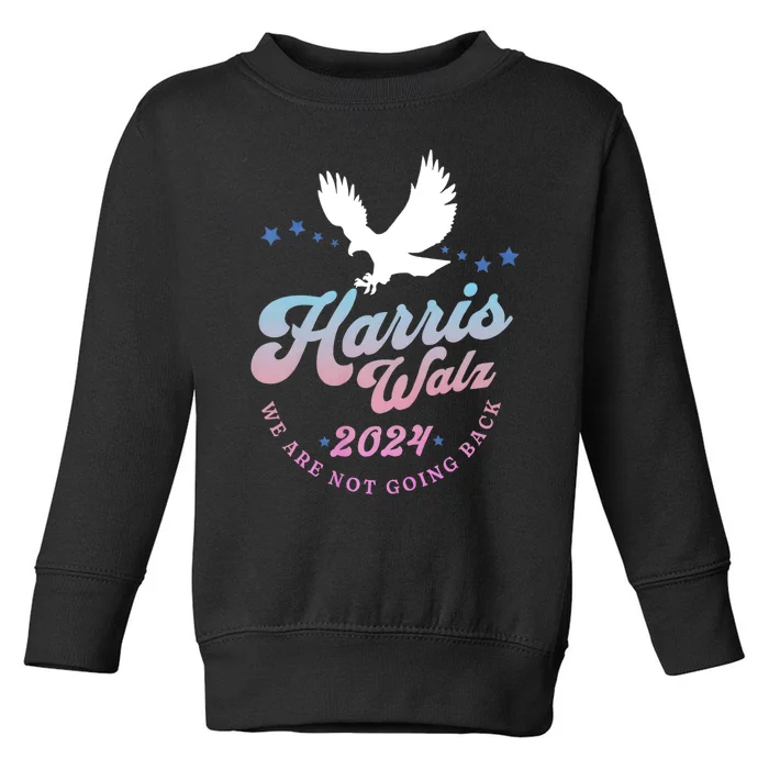 Harris Walz 2024 Election Vote Blue Kamala Walz 2024 Toddler Sweatshirt