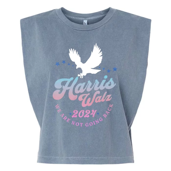 Harris Walz 2024 Election Vote Blue Kamala Walz 2024 Garment-Dyed Women's Muscle Tee