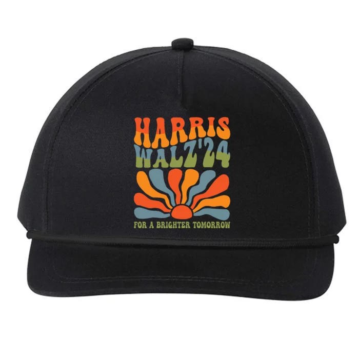 Harris Waltz 2024 Election Kamala Harris Tim Waltz 2024 Snapback Five-Panel Rope Hat