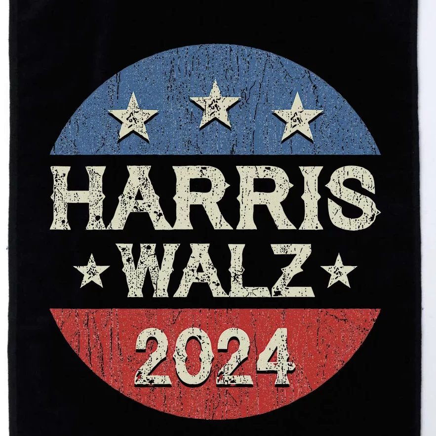 Harris Waltz 2024 Election Kamala Harris Tim Waltz 2024 Platinum Collection Golf Towel