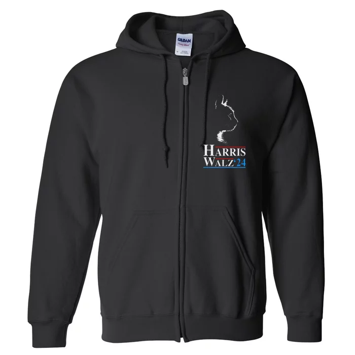 Harris Waltz 2024 Election Kamala Harris Tim Waltz 2024 Full Zip Hoodie