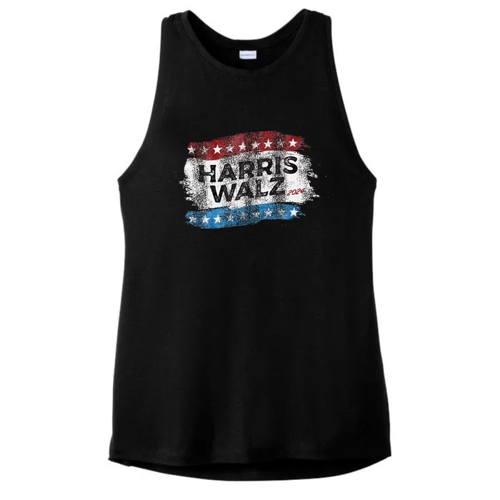 Harris Waltz 2024 Election Kamala Harris Tim Waltz 2024 Ladies Tri-Blend Wicking Tank