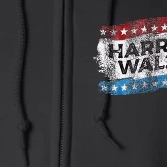 Harris Waltz 2024 Election Kamala Harris Tim Waltz 2024 Full Zip Hoodie