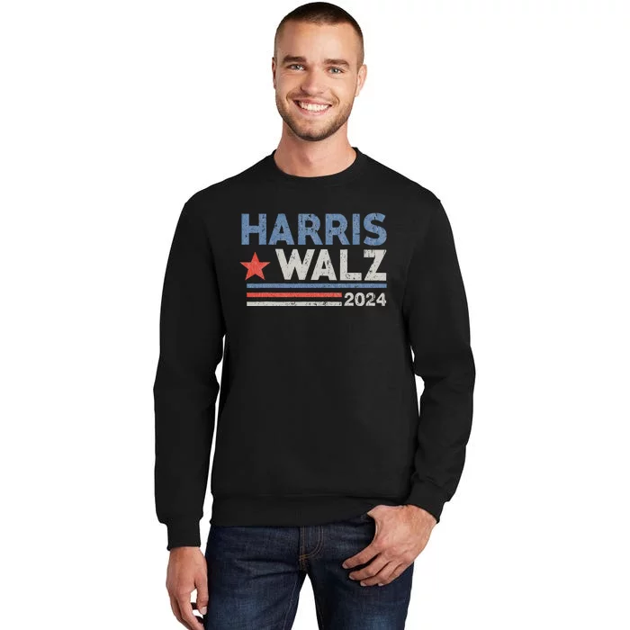 Harris Waltz 2024 Election Kamala Harris Tim Waltz 2024 Tall Sweatshirt