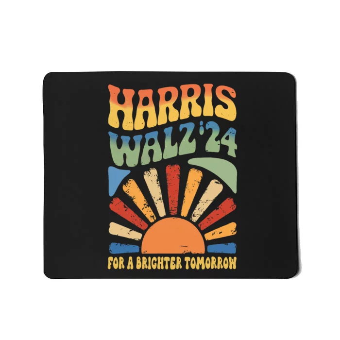 Harris Waltz 2024 For A Brighter Tomorrow Boho Aesthetic Mousepad