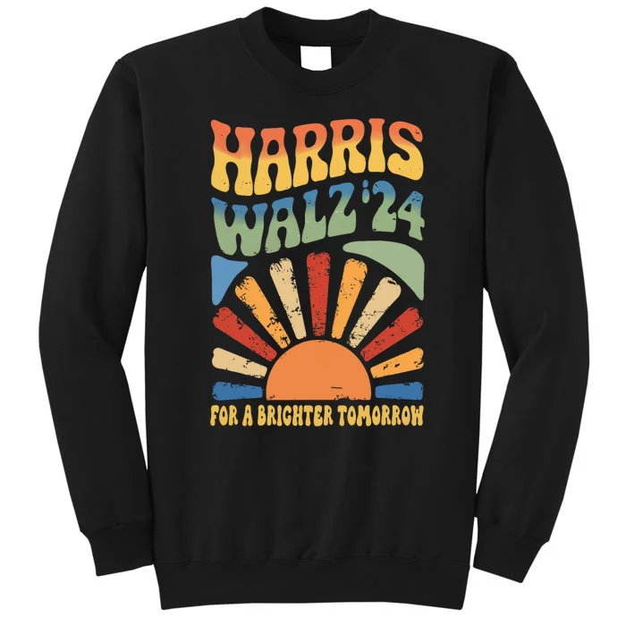 Harris Waltz 2024 For A Brighter Tomorrow Boho Aesthetic Tall Sweatshirt