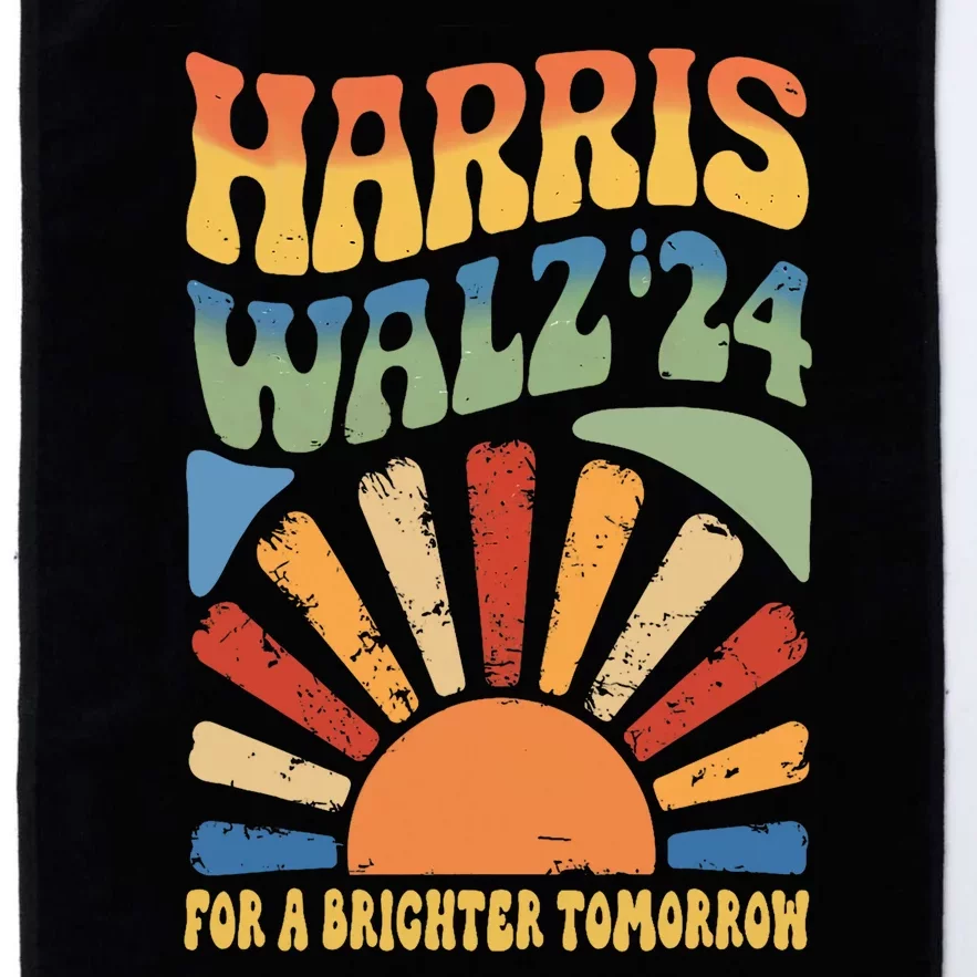 Harris Waltz 2024 For A Brighter Tomorrow Boho Aesthetic Platinum Collection Golf Towel