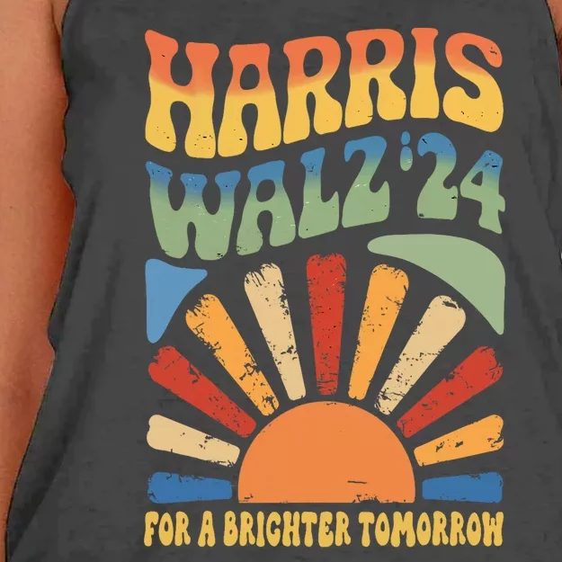 Harris Waltz 2024 For A Brighter Tomorrow Boho Aesthetic Women's Knotted Racerback Tank