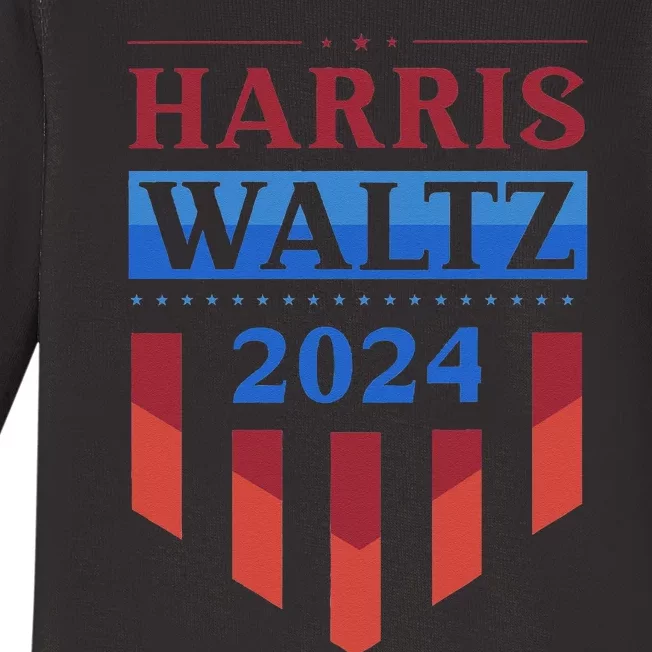 Harris Waltz 2024 Election Kamala Harris Tim Waltz 2024 Baby Long Sleeve Bodysuit