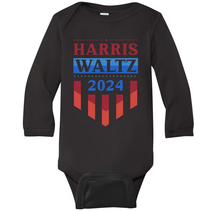 Harris Waltz 2024 Election Kamala Harris Tim Waltz 2024 Baby Long Sleeve Bodysuit