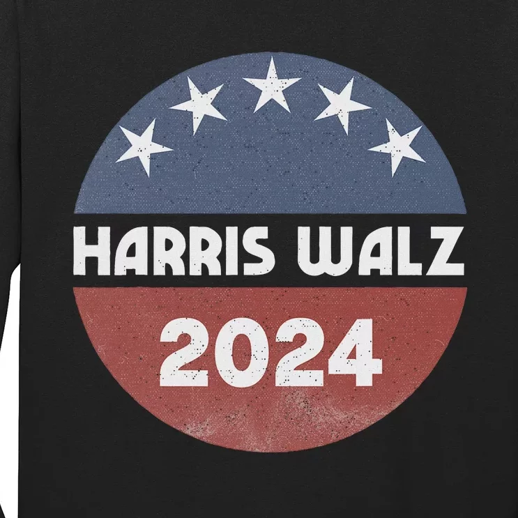 Harris Walz 2024 Kamala Harris 2024 Tim Walz 2024 Usa Flag Long Sleeve Shirt