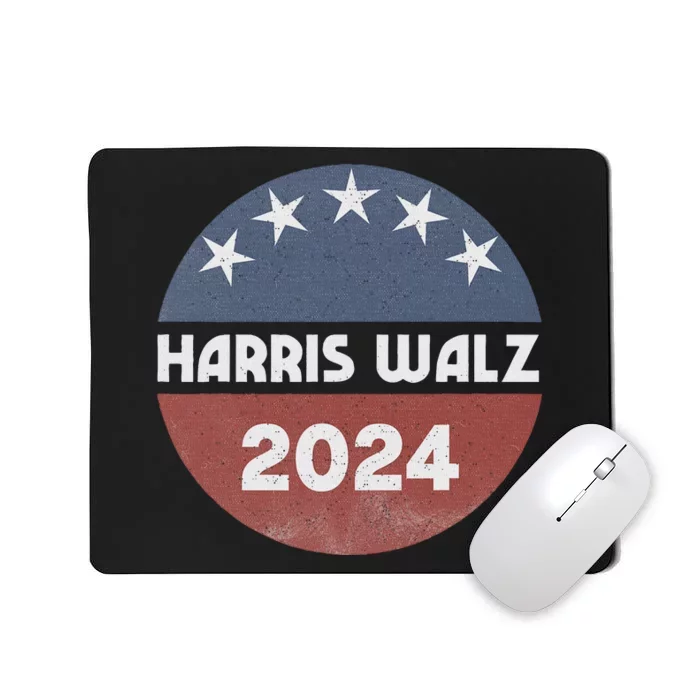 Harris Walz 2024 Kamala Harris 2024 Tim Walz 2024 Usa Flag Mousepad