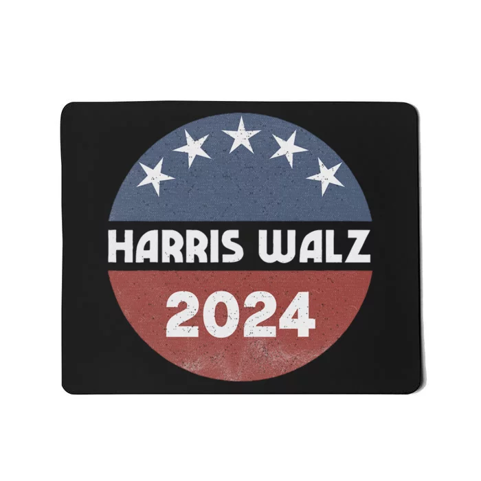 Harris Walz 2024 Kamala Harris 2024 Tim Walz 2024 Usa Flag Mousepad