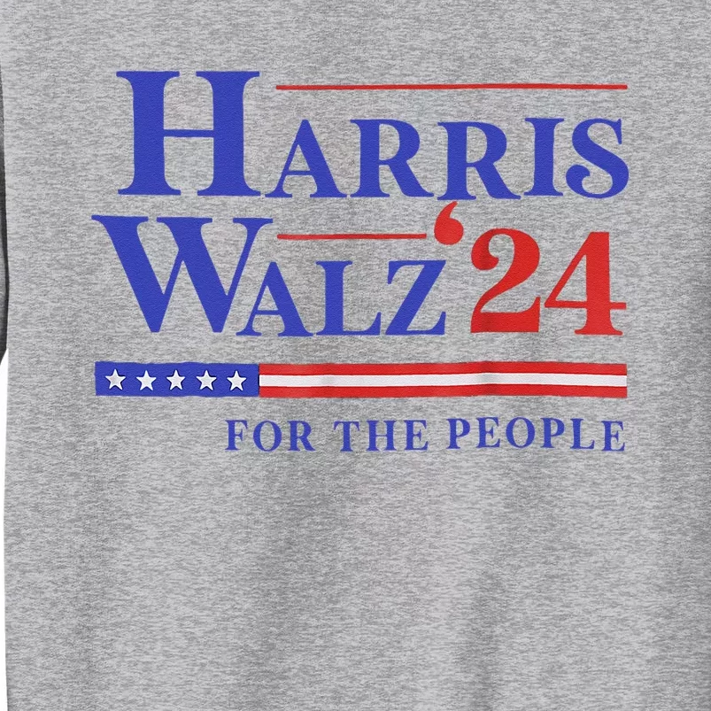 Harris Waltz 2024 For The People Cat Lady Kamala Harris Tall Sweatshirt