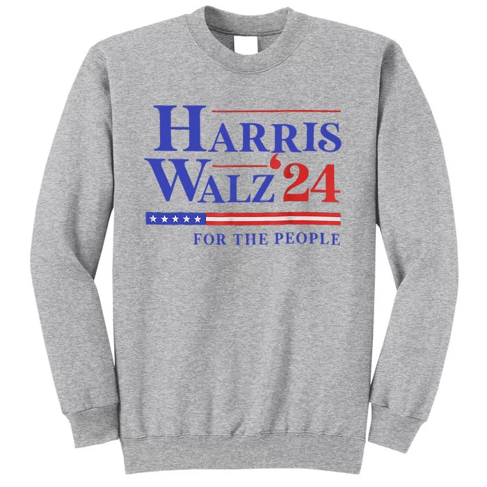 Harris Waltz 2024 For The People Cat Lady Kamala Harris Tall Sweatshirt