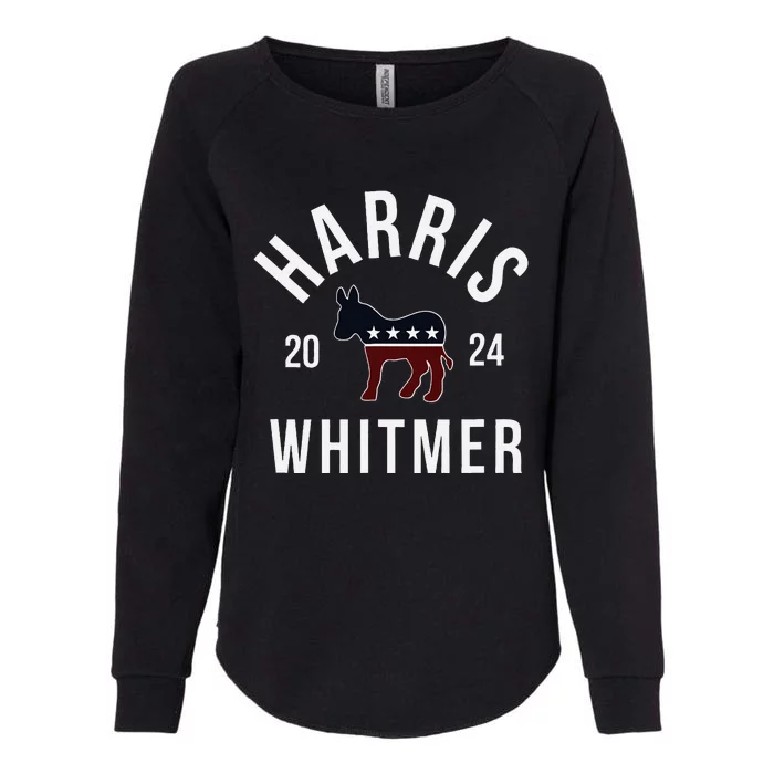 Harris Whitmer 2024 Vote Kamala Harris Gretchen Whitmer 24 Womens California Wash Sweatshirt