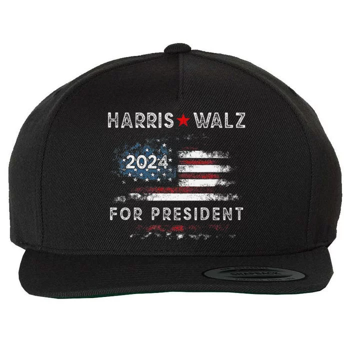 Harris Waltz 2024 Usa Harris Walz 2024 Wool Snapback Cap