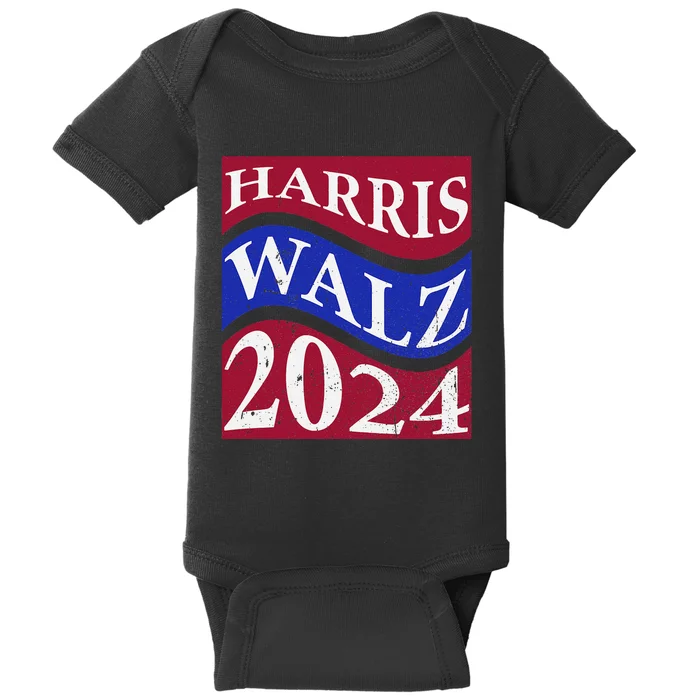 Harris Waltz 2024 Kamala Harris Tim Waltz 2024 Election Baby Bodysuit