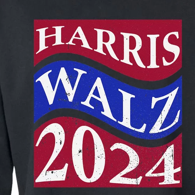 Harris Waltz 2024 Kamala Harris Tim Waltz 2024 Election Cropped Pullover Crew