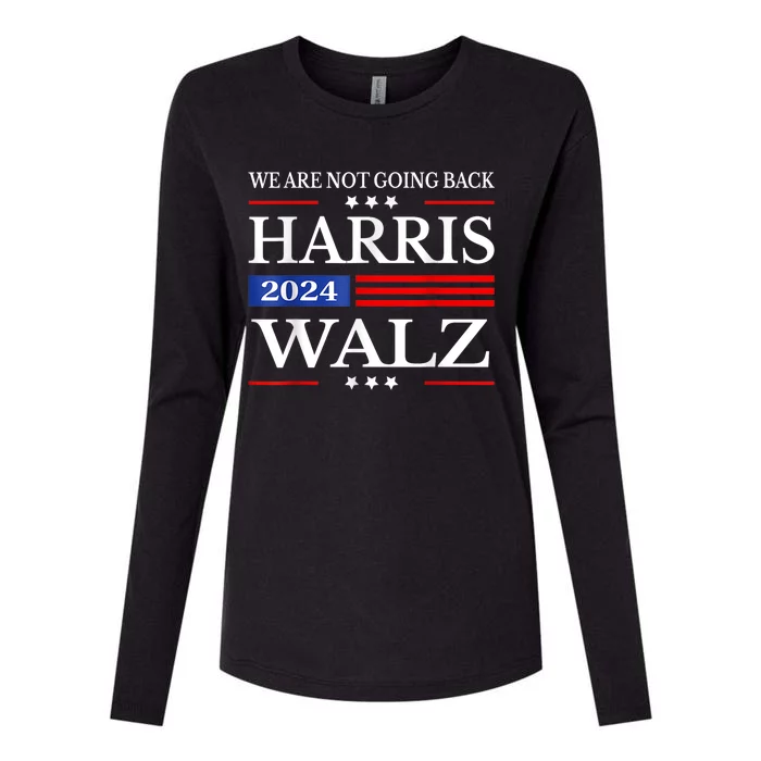 Harris Waltz 2024 Were Not Going Back Kamala Harris 2024 Womens Cotton Relaxed Long Sleeve T-Shirt