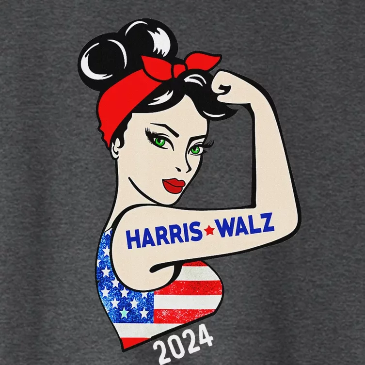 Harris Waltz 2024 Election Kamala Harris Tim Waltz 24 Women's Crop Top Tee