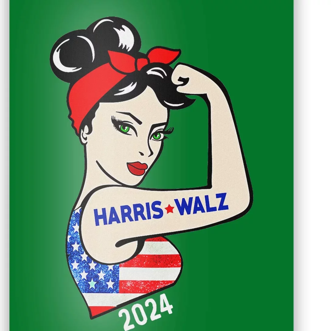 Harris Waltz 2024 Election Kamala Harris Tim Waltz 24 Poster