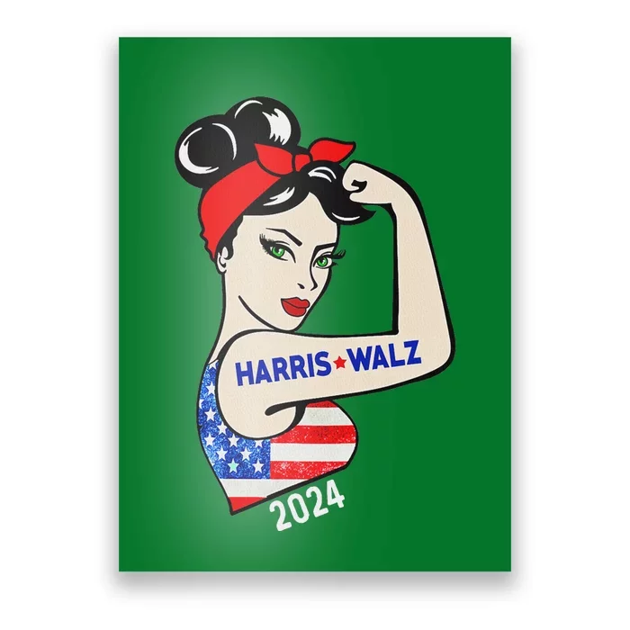 Harris Waltz 2024 Election Kamala Harris Tim Waltz 24 Poster