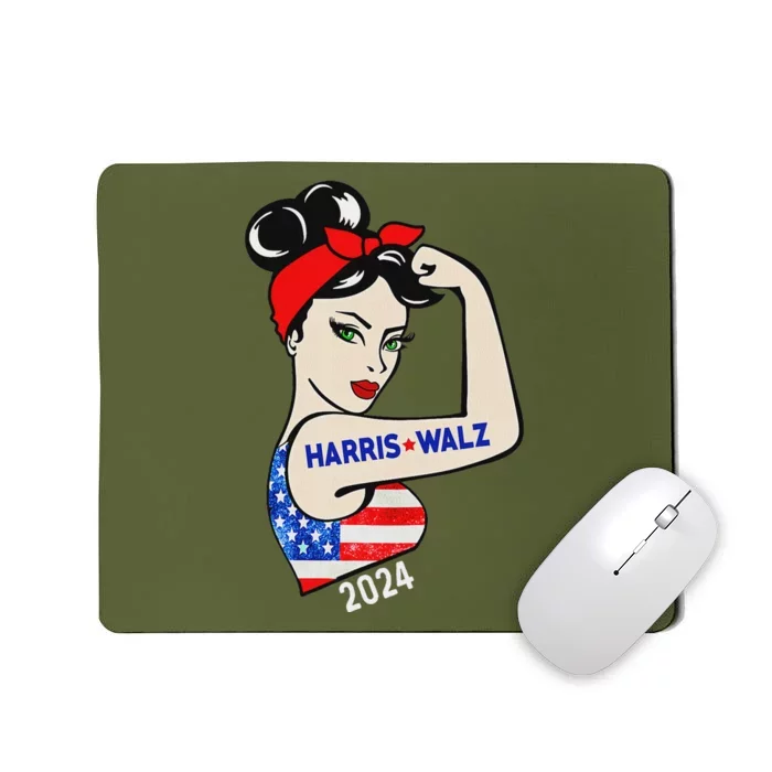 Harris Waltz 2024 Election Kamala Harris Tim Waltz 24 Mousepad