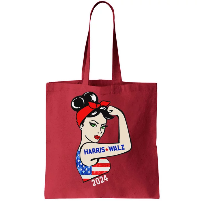 Harris Waltz 2024 Election Kamala Harris Tim Waltz 24 Tote Bag