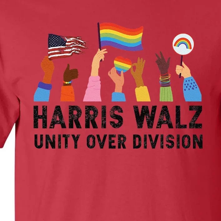 Harris Waltz 2024 Unity Over Division Tall T-Shirt