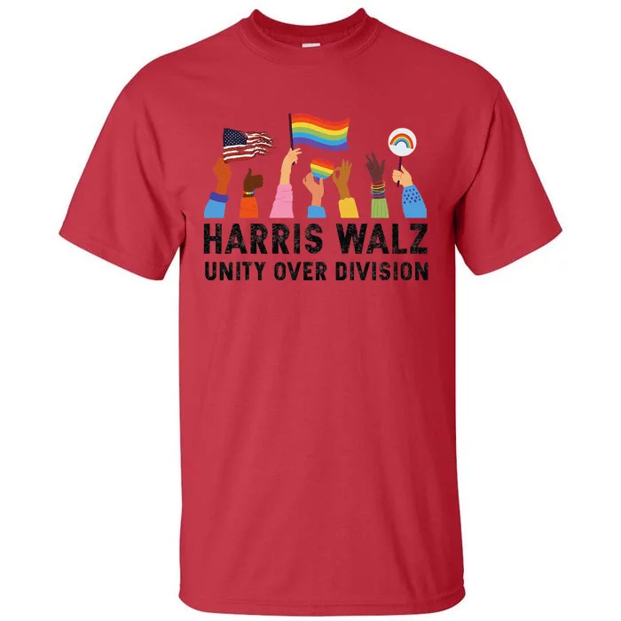 Harris Waltz 2024 Unity Over Division Tall T-Shirt