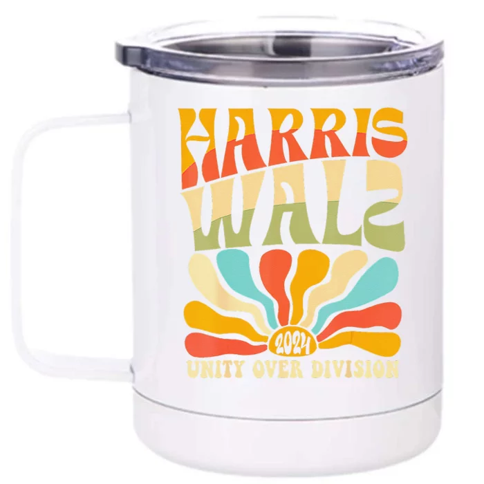 Harris Waltz 2024 Unity Over Division Front & Back 12oz Stainless Steel Tumbler Cup