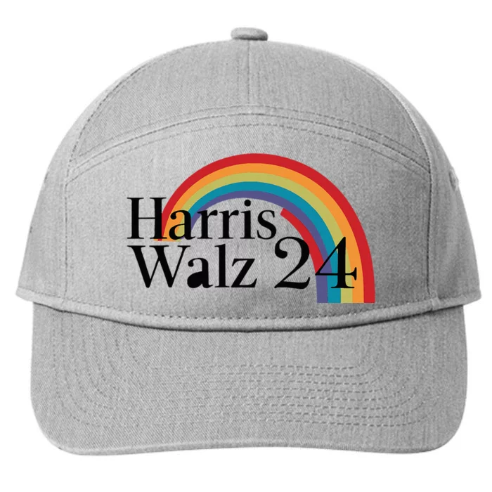 Harris Walz 24 Rainbow Radiance 7-Panel Snapback Hat