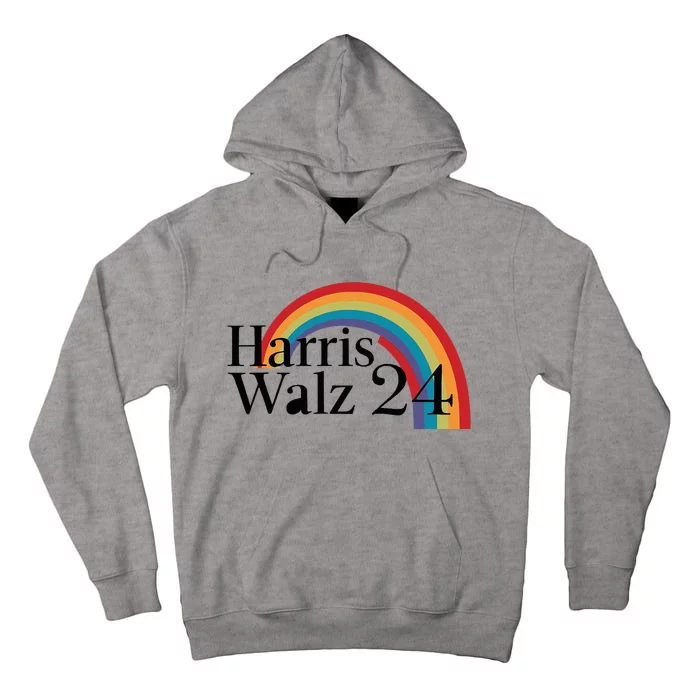 Harris Walz 24 Rainbow Radiance Tall Hoodie