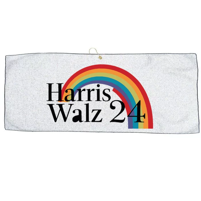 Harris Walz 24 Rainbow Radiance Large Microfiber Waffle Golf Towel